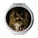 Mirror Compact Mirror a owl without feathers Hypnotic Eyes W u00fcstenuhu Pharaonenuhu Bubo pocket mirror portable mirror