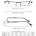 Eyekepper Half Rim Metal Reading Glasses - Black +0.75 | Stylish & Comfortable Spring Hinge Eyewear for Clear Vision - Buy Online on GoSupps.com