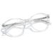 Cyxus 2022 New Retro Round Frame Computer Blue Blocker Glasses Fashion Frame Anti Glare And Eye Strain Glasses For Women and Men Transparent Clear 05-clear 8018