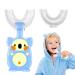 Children's toothbrush U -shape - food silicone - extra gentle - bpa free - toothbrush children - hygienic substitute silicone head |Children & baby toothbrush (2-8 years) DGN Toys ... (blue)
