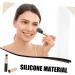 MAGICLULU Round Head Silicone Lip Brush Lip Masks Applicator Eyeshadow Brush Lip Applicator Brush Lip Gloss Applicator Lip Balm Applicator Women Makeup Tools Metal Miss Sponge With Cover - Buy Online on GoSupps.com