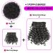 MODSIGHT Afro Puff Drawstring Ponytail with 2 Replaceable Bangs - Short Kinky Curly Synthetic Hair Bun for Black Women - 1B Natural Black - Buy Online on GoSupps.com