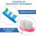 Sibba 4 Pack Extra Soft Micro Nano Manual Toothbrush for Sensitive Gums | Ultra-Bristles & Conical Design - Individually Packaged (Black Pink Blue White) - Ideal for Gum Care Adults - Buy Online on GoSupps.com