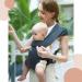 MOMTORY Newborn Baby Carrier | Cozy Wrap with Hook&Loop | Adjustable & Soft Fabric | Deep Grey - Buy Online on GoSupps.com
