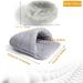 HzNzYHD 2 PCS Guinea Pig Bed Set with Cage Mat Soft Warm Hamster Bed Cave Nest Cushion for Small Animal Chinchilla Hedgehog Ferret Bunny gray - Buy Online on GoSupps.com