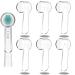 GEKERCHIP 6 pieces of toothbrush covers electric toothbrush cap for traveling dustproof non-toxic for oral-B toothbrush travel toothbrush protective cap (transparent) 6Pack