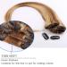 Elailite Clip-in Extensions | Real Human Hair 8 PCs 18 Clips 25cm 50g #12/613 Golden Brown & Bleached Blonde - Buy Online on GoSupps.com