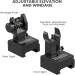 Feyachi S27 Fiber Optic Iron Sights Set with Red/Green Dot Picatinny Backup - Front & Rear Flip Up - Buy Online on GoSupps.com