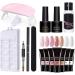 Gel Nail Kit 15ml 7 Colors Gel Extension Nail Kit with UV Lamp Nail File Clip Builder Gel Nail Kit Long-Lasting Gel Polish Starter Kit for Home Salon Gel Extension Nail Kit - Buy Online on GoSupps.com