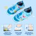 Kids Blue Whale Beach Swim Shoes - Non-Slip Aqua Socks for Boys and Girls | Quick Dry Water Sport Shoes for Pool, Surfing, Yoga | Size 8.5/9 UK Child - Buy Online on GoSupps.com