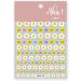Flower Smiley Nail Art Stickers - 3D Self Adhesive Decals for Ladies, Girls, and Kids - Trendy DIY Fashion Accessories (2 Sheets) - Buy Online on GoSupps.com