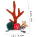 Beavorty 4 Pairs Christmas Hair Clips Antler Hair Clips Elk Hair Accessory Bill Hair Clips for Women Hair Clips for Kids Animal Horns Headpiece Antler Alligator Clips Christmas Costume - Buy Online on GoSupps.com