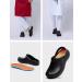 Non Slip Oil Resistant Chef Work Shoes for Kitchen - Men 9 Women/7 Men - Black - Buy Online on GoSupps.com