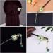 OSALADI Hanfu Hairpin Chinese Hairpins Tassel Hair Chopsticks Hair Sticks Tassel Hair Bun Stick Hanfu Hair Stick Vintage Hair Chopsticks Flower Tassel Glass Miss Chinese Style Hair up - Buy Online on GoSupps.com