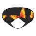 SSIMOO Pretty Butterfly Print Ultra-Soft Light-Blocking Eye Mask for Optimal Comfort and Restful Sleep Black
