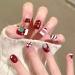 Christmas False Nails Set - Red Nude Snowflakes Xmas Press On Nails for Women (24pcs) - Buy Online on GoSupps.com