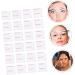 MAGICLULU 480 Pcs Eyebrow Stickers Eyebrow Card Brow Makeup Stencil Non-woven Fabric White Disposable Tool - Buy Online on GoSupps.com