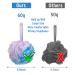 DadyMart Bath Shower Loofah Sponge Set of 4 - Exfoliating Body Scrubber for Women and Men - Flower Color Loofah-Medium - Buy Online on GoSupps.com