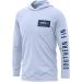UPF 50+ Lightweight Performance Fishing Hoodie Shirt with Hood - Large, Arctic Blue - Buy Online on GoSupps.com