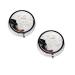 Cowboy Hat and Boots Printed Mini Round Pill Box Pill Box 3 Compartment Medicine Pill Case Pill Organizer Travel Pillbox Portable Pill Box for Pocket Home Office Use