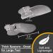 PrettSole Bunion Cushion Pads (2 Pairs, 1/2 Thickness) - Toe Spacer & Gel Shield for Bunion Relief and Joint Pain Treatment - Buy Online on GoSupps.com