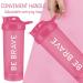 Be Brave Protein Shaker Bottle 700ml - 2 Pack BPA-Free Mixer Ball & Airtight Lid for Smooth Shakes - Pink - Buy Online on GoSupps.com