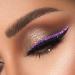 Glitter Eyeliner Stickers - Purple | Instant Adhesive Eye Line Strip for Party Makeup - Buy Online on GoSupps.com