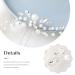 Jakawin Pearl Bride Wedding Hair Pins - Rhinestone Crystal Headpiece for Women - Bridal Hair Accessories HP179 - Buy Online on GoSupps.com