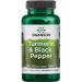 Swanson Turmeric & Black Pepper 600mg 60 Vegan Capsules Lab Tested Soy Free Vegetarian Gluten Free Non-GMO