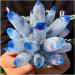 Natural Crystal Rough New Find Sky Blue Phantom Quartz Crystal Cluster Specimen (Size : 800-900g) - Buy Online on GoSupps.com