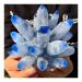 Natural Crystal Rough Stone Crafts Blue Phantom Quartz Crystal Cluster Specimen (Size : 400-500g)