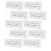 FOMIYES 10pcs Eyebrow Design Ruler Eyebrow Template Brow Ruler Brow Guide Stencil Shape Make up Makeup Tools