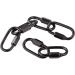 6 Pcs M4 Black Carabiner Chain Quick Links Connector 4mm Thickness Oval Stainless Steel Locking Carabiner Screw Lock Clip By STARVAST for Swing Play Set and Outdoor Equipment - Buy Online on GoSupps.com