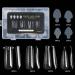 AJTUTUS Clear Full Cover Duals Form French Tip Stickers Gel Art Mold Artificial Tips for Extension - Buy Online on GoSupps.com