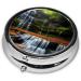 Waterfall View Round Pill Box - 3 Compartment Travel Organizer for Medication - Buy Online on GoSupps.com