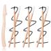DENGWANG Waterproof Wooden Eyebrow Pencil Waterproof Eyebrow Pencil Wooden Eyebrow Pencil Eyebrow Pencil Waterproof Long Lasting Non-smudging Brow Pen (3PCS-Black)