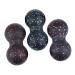Healeved 3st peanut balls train physiotherapy balls rolling ball massage peanut yoga roll spiky massage balls peanut massage ball foot massage roller accessories sports fitness