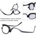 Magnify Eye Makeup Glasses Makeup Glasses Flip Up Lens Single Lens Rotating Eye Glasses Women Cosmetic Makeup Essential Tool Gafas De Maquillaje Lentes Para Maquillarse (250+Blue) - Buy Online on GoSupps.com