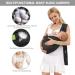 Baby Carrier Sling for Newborns & Toddlers | Ergonomic 4-in-1 Design | Breathable & Adjustable Wrap | Front & Back Carry | Hug Strap (Black) - Buy Online on GoSupps.com