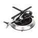 Solar Car Freshener Fashion Helicopter Stabilise Placement Solar Car Air Freshener Lightweight for Bar (Silver)