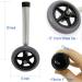 Walker Front Wheels Replacement Feet - Elderly & Disabled Folding Roller Accessories (5 Wheel) - Buy Online on GoSupps.com