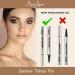 MARIA AYORA Light Brown Eyebrow Pencil 2 Pcs - Microblade Pen for Waterproof & Long-Lasting Eye Brow Makeup - Buy Online on GoSupps.com