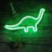 Shop Unique Green LED Dinosaur Neon Light Perfect for Christmas Birthdays & Kids' Rooms | Art Deco Wall Decoration - Buy Online on GoSupps.com
