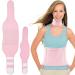 Casting oil pack reusable leakage-proof bio-ribinus oil pack wrap set with rubber band comfort neck compression auxiliary liver and abdominal muscles (castor oil not included) 2 pieces pink