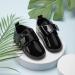 Infant Baby Boys Girls PU Leather Loafers | Toddler Oxford Dress Shoes 3-6 Months | Black - Buy Online on GoSupps.com