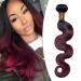 SEGO Brazilian Human Hair Bundles Real Hair Body Wave Weave Virgin Extensions 100% unprocessed Brazilian natural black/Weinrot 20 "-1 bundle