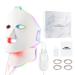 Soft Silicone Led Face Mask Face&Neck Led Light Mask Skin Care Led Face Light Therapy Mask Red Light Therapy Mask Anti-Anging Rejuvenation Firming Smooth Wrinkle Skin Brighten Home & Salon Use Upgrade White