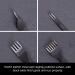 WUTA Leather Craft Hole Punch Pricking Iron Stitching Tool 4mm 2+6 Teeth Black Diamond Point Chisel - Buy Online on GoSupps.com