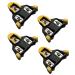 EVERBEAM Precision Superlight Bike Cleats for Spin Shoes | Compatible with Shimano SPD-SL Pedal Systems | for Racing Bikes, Cycling Races, Competitive Cycling | 2 Pairs, 4 Cleats