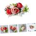 Didiseaon 1pc Wedding Hair Accessories Bridesmaid Hair Accessories Wedding Hair Comb Wedding Hair Decoration Wedding Party Hair Accessory Tiara Flower Decorations Flower Shape Hair Comb Bud - Buy Online on GoSupps.com